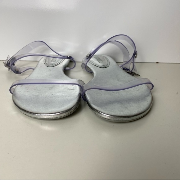 Transparent Silver Sandals Size 8B Schutz - Picture 3 of 6